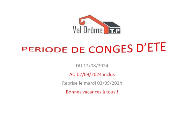 Congé d'été, Crest, Val Drôme T.P