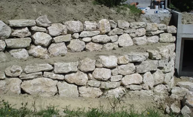 Travaux d'enrochement à Aouste Sur Sye (Drôme), Crest, Val Drôme T.P