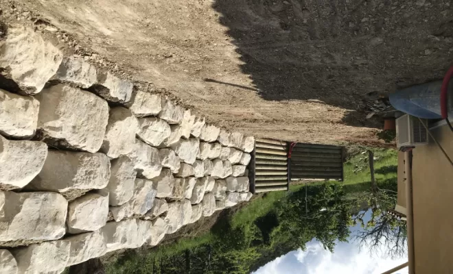 Travaux d'enrochement à Aouste Sur Sye (Drôme), Crest, Val Drôme T.P