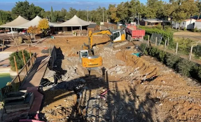 Travaux de démolition dans la Drôme